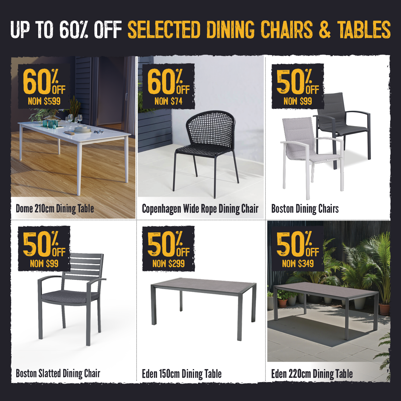 Up To 60% Off Selected Dining Chairs & Tables | Shop Now